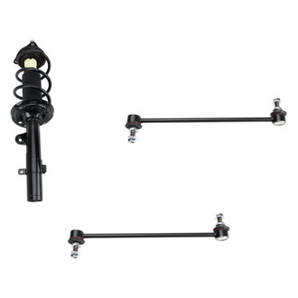 TRQ® - Front Passenger Side Complete Strut Assembly and Stabilizer Bar Link Kit