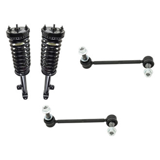 TRQ® - Front Passenger Side Complete Strut Assembly and Stabilizer Bar Link Kit