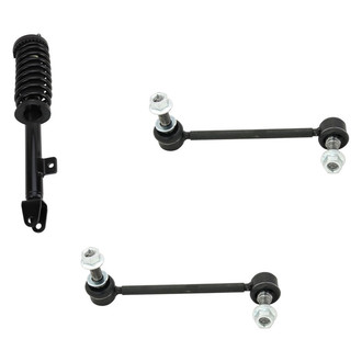 TRQ® - Front Passenger Side Complete Strut Assembly and Stabilizer Bar Link Kit
