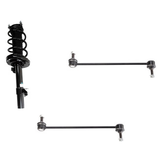 TRQ® - Front Passenger Side Complete Strut Assembly and Stabilizer Bar Link Kit