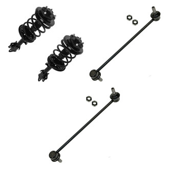 TRQ® - Front Passenger Side Complete Strut Assembly and Stabilizer Bar Link Kit