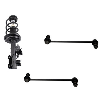 TRQ® - Front Passenger Side Strut and Stabilizer Bar Link Kit