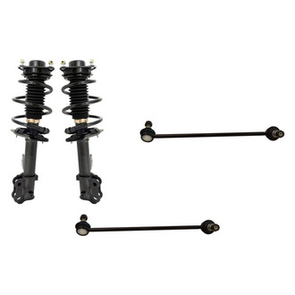 TRQ® - Front Passenger Side Complete Strut Assembly and Stabilizer Bar Link Kit