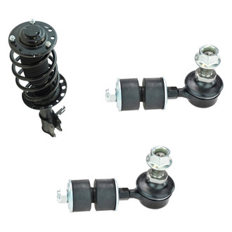 TRQ® - Front Passenger Side Complete Strut Assembly and Stabilizer Bar Link Kit