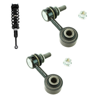 TRQ® - Front Passenger Side Complete Strut Assembly and Stabilizer Bar Link Kit
