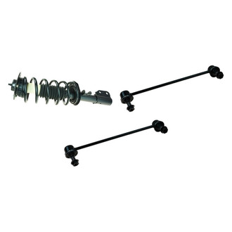 TRQ® - Front Passenger Side Complete Strut Assembly and Stabilizer Bar Link Kit