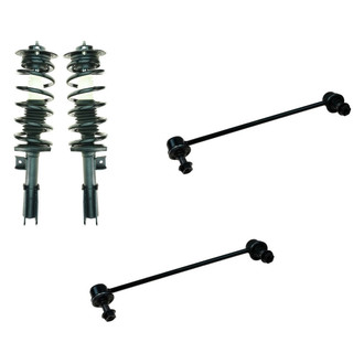 TRQ® - Front Passenger Side Complete Strut Assembly and Stabilizer Bar Link Kit