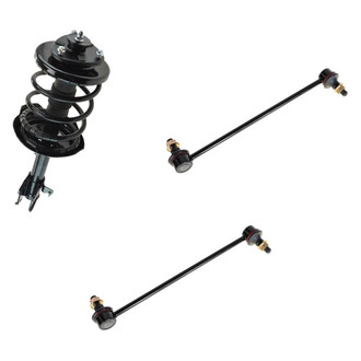 TRQ® - Front Passenger Side Complete Strut Assembly and Stabilizer Bar Link Kit