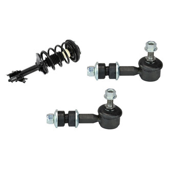 TRQ® BNDL-131938 - Front Passenger Side Complete Strut Assembly and Stabilizer Bar Link Kit