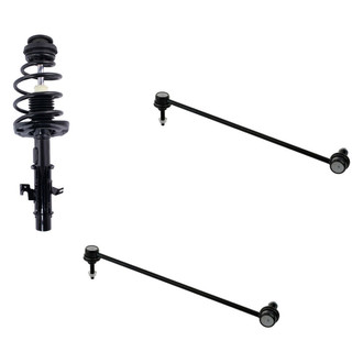 TRQ® - Front Passenger Side Complete Strut Assembly and Stabilizer Bar Link Kit