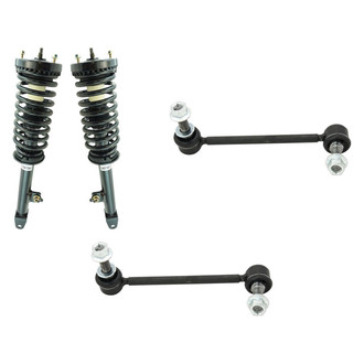 TRQ® - Front Passenger Side Complete Strut Assembly and Stabilizer Bar Link Kit
