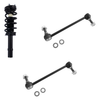 TRQ® - Front Passenger Side Complete Strut Assembly and Stabilizer Bar Link Kit
