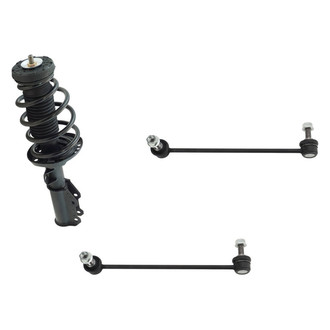 TRQ® - Front Passenger Side Complete Strut Assembly and Stabilizer Bar Link Kit