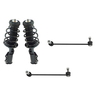 TRQ® - Front Passenger Side Complete Strut Assembly and Stabilizer Bar Link Kit