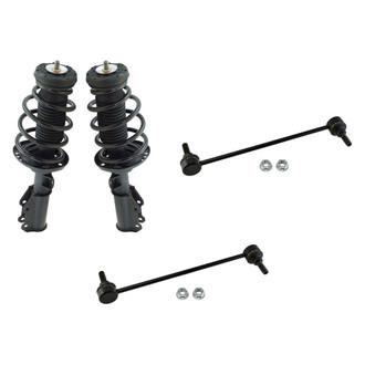 TRQ® - Front Passenger Side Complete Strut Assembly and Stabilizer Bar Link Kit