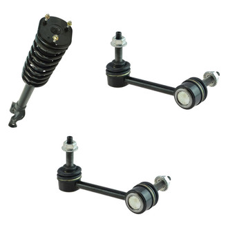 TRQ® - Front Passenger Side Complete Strut Assembly and Stabilizer Bar Link Kit