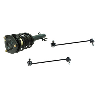 TRQ® - Front Passenger Side Complete Strut Assembly and Stabilizer Bar Link Kit