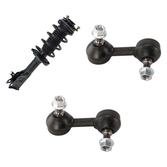 TRQ® - Front Passenger Side Complete Strut Assembly and Stabilizer Bar Link Kit