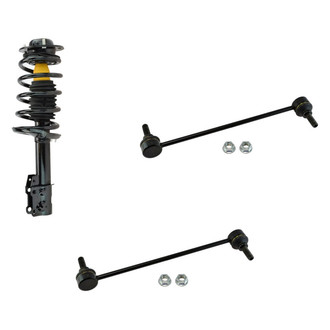 TRQ® - Front Passenger Side Complete Strut Assembly and Stabilizer Bar Link Kit