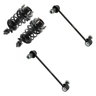 TRQ® - Front Passenger Side Complete Strut Assembly and Stabilizer Bar Link Kit