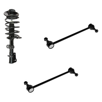 TRQ® - Front Passenger Side Complete Strut Assembly and Stabilizer Bar Link Kit