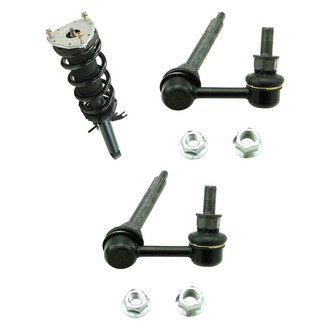 TRQ® - Front Passenger Side Complete Strut Assembly and Stabilizer Bar Link Kit