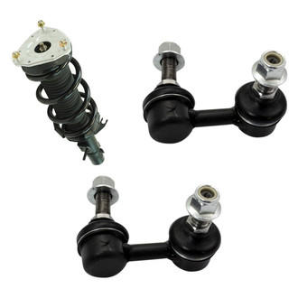 TRQ® - Front Passenger Side Complete Strut Assembly and Stabilizer Bar Link Kit