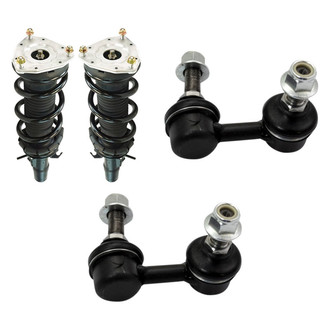 TRQ® - Front Passenger Side Complete Strut Assembly and Stabilizer Bar Link Kit