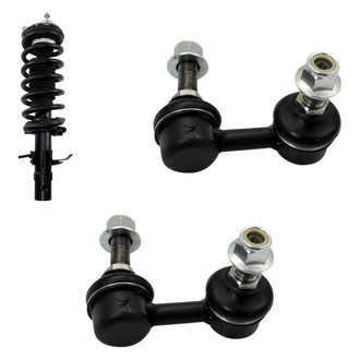 TRQ® - Front Passenger Side Strut and Stabilizer Bar Link Kit