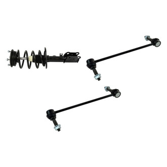 TRQ® - Front Passenger Side Complete Strut Assembly and Stabilizer Bar Link Kit