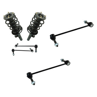 TRQ® - Front Passenger Side Complete Strut Assembly and Stabilizer Bar Link Kit