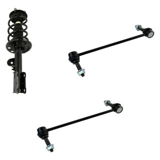 TRQ® - Front Passenger Side Complete Strut Assembly and Stabilizer Bar Link Kit