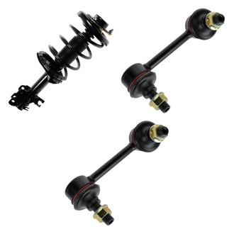 TRQ® - Front Passenger Side Complete Strut Assembly and Stabilizer Bar Link Kit