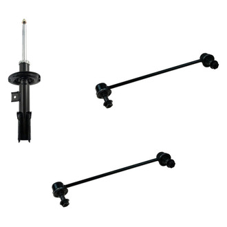 TRQ® - Front Passenger Side Strut and Stabilizer Bar Link Kit