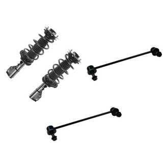 TRQ® - Front Passenger Side Complete Strut Assembly and Stabilizer Bar Link Kit