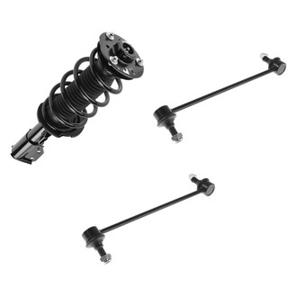 TRQ® - Front Passenger Side Complete Strut Assembly and Stabilizer Bar Link Kit