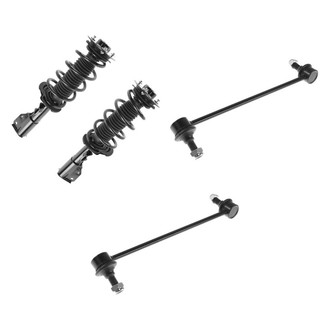 TRQ® - Front Passenger Side Complete Strut Assembly and Stabilizer Bar Link Kit