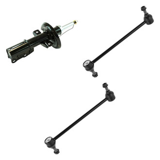 TRQ® - Front Passenger Side Strut and Stabilizer Bar Link Kit