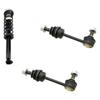 TRQ® BNDL-132055 - Rear Driver Side Complete Strut Assembly and Stabilizer Bar Link Kit