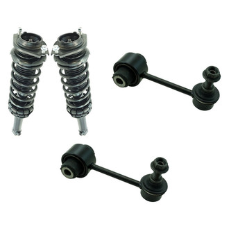 TRQ® - Rear Complete Strut Assembly and Stabilizer Bar Link Kit