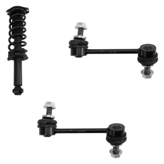 TRQ® - Rear Driver Side Complete Strut Assembly and Stabilizer Bar Link Kit