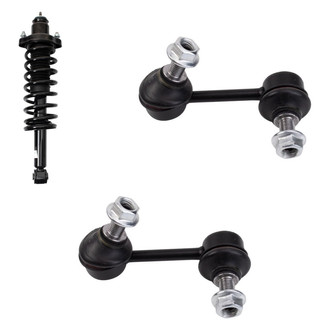 TRQ® - Rear Driver Side Complete Strut Assembly and Stabilizer Bar Link Kit