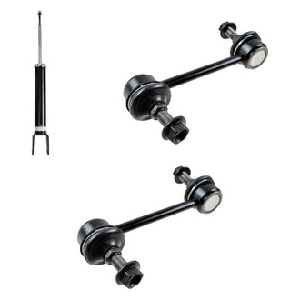 TRQ® - Rear Driver Side Shock Absorber and Stabilizer Bar Link Kit