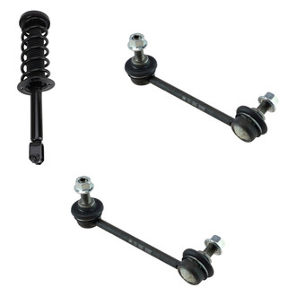 TRQ® - Rear Driver Side Complete Strut Assembly and Stabilizer Bar Link Kit