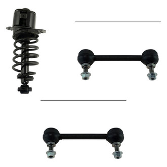 TRQ® - Complete Strut Assembly and Stabilizer Bar Link Kit