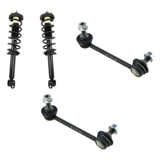 TRQ® - Rear Driver Side Complete Strut Assembly and Stabilizer Bar Link Kit