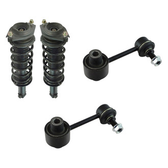 TRQ® - Rear Driver Side Complete Strut Assembly and Stabilizer Bar Link Kit