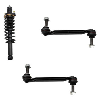 TRQ® - Rear Driver Side Complete Strut Assembly and Stabilizer Bar Link Kit