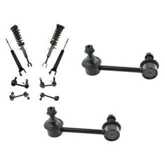 TRQ® - Rear Driver Side Complete Strut Assembly and Stabilizer Bar Link Kit