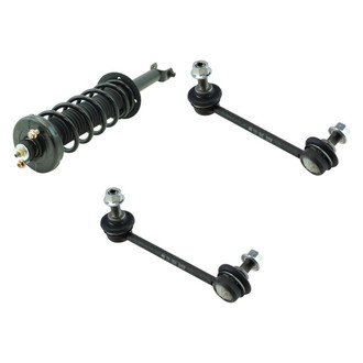 TRQ® - Rear Driver Side Complete Strut Assembly and Stabilizer Bar Link Kit